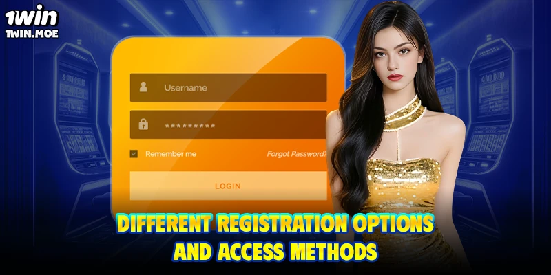 Different registration options and access methods