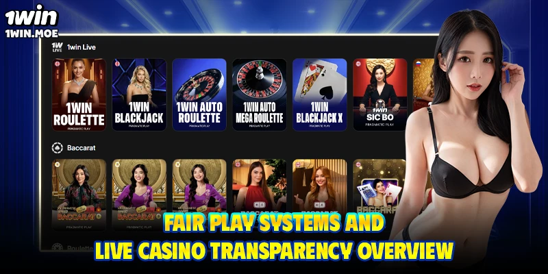 Fair play systems and live casino transparency overview