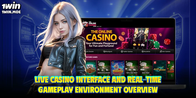 Live casino interface and real-time gameplay environment overview