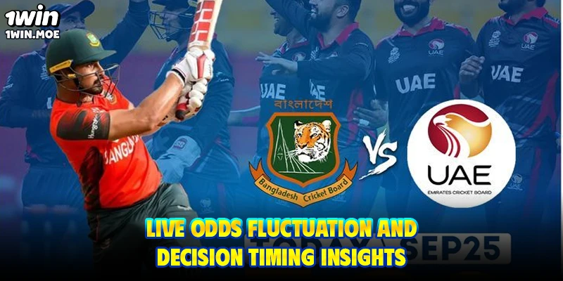 Live odds fluctuation and decision timing insights