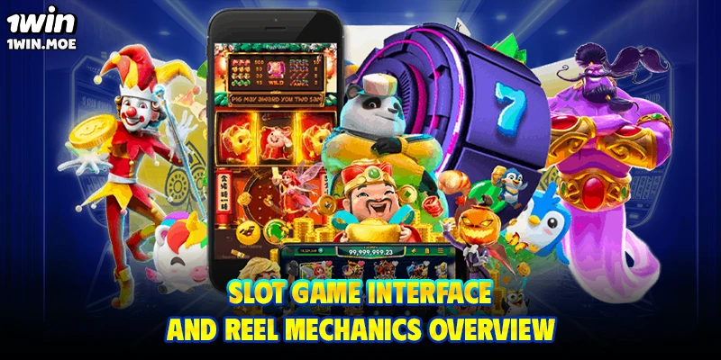 Slot game interface and reel mechanics overview