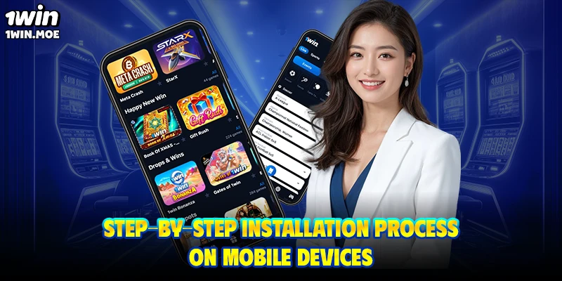 Step-by-step installation process on mobile devices