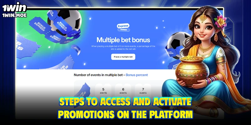 Steps to access and activate promotions on the platform