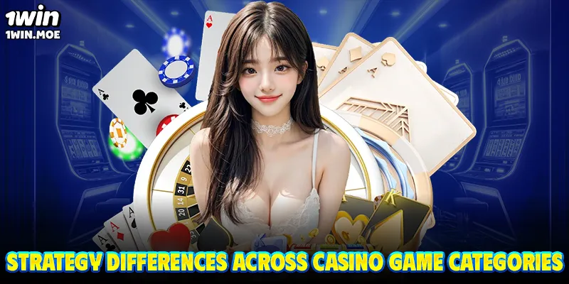 Strategy differences across casino game categories