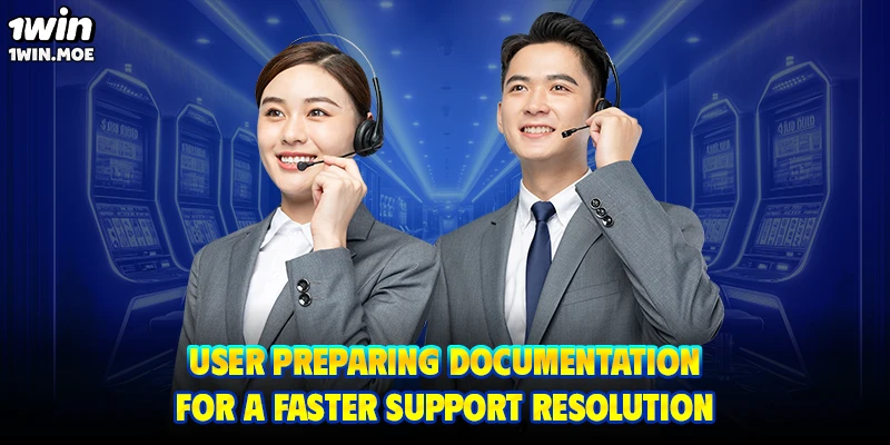 User preparing documentation for a faster support resolution
